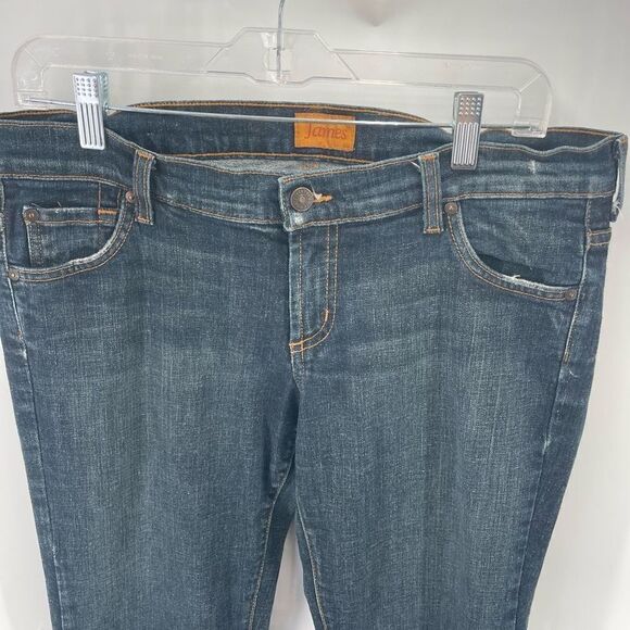 James Jeans Women's Dry Aged Bootcut Low Rise Dark Wash Denim Blue Size 32 - Picture 8 of 14
